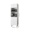 Armario Paneleiro 4P 197x60 cm Mara Branco Mobbs