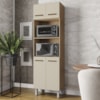 Armario Paneleiro 4P 197x60 cm Mara Savana Off White Mobbs