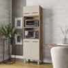 Armario Paneleiro 4P 197x60 cm Mara Savana Off White Mobbs