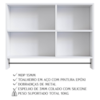 Armario Para Banheiro 01 Porta Com Espelho 80cm Branco PRODDY
