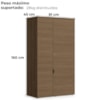 Armario Para Escritorio 2 Portas 160 cm Frame F210 Munique Kappesberg