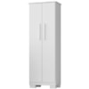 Armario Para Lavanderia Multiuso 2 Portas 126x51 cm Mini Branco RUDK
