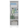 Armario Para Lavanderia Multiuso 2 Portas 126x51 cm Mini Branco RUDK
