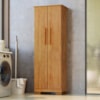 Armario Para Lavanderia Multiuso 2 Portas 126x51 cm Mini Cedro RUDK