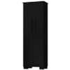 Armario Para Lavanderia Multiuso 2 Portas 126x51 cm Mini Preto RUDK