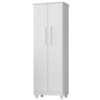 Armario Para Lavanderia Multiuso 2 Portas 143x53 cm Nina Branco RUDK