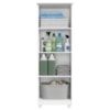 Armario Para Lavanderia Multiuso 2 Portas 143x53 cm Nina Branco RUDK