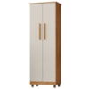 Armario Para Lavanderia Multiuso 2 Portas 143x53 cm Nina Cedro Areia RUDK