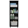Armario Para Lavanderia Multiuso 2 Portas 143x53 cm Nina Preto RUDK