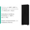 Armario Para Lavanderia Multiuso 2 Portas 143x53 cm Nina Preto RUDK