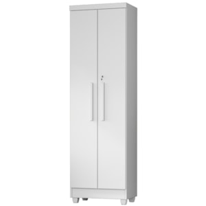 Armario Para Lavanderia Multiuso 2 Portas 188x55 cm Isabela Branco RUDK