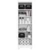Armario Para Lavanderia Multiuso 2 Portas 188x55 cm Isabela Branco RUDK