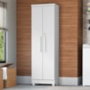 Armario Para Lavanderia Multiuso 2 Portas 188x55 cm Isabela Branco RUDK