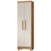 Armario Para Lavanderia Multiuso 2 Portas 188x55 cm Isabela Cedro Areia RUDK