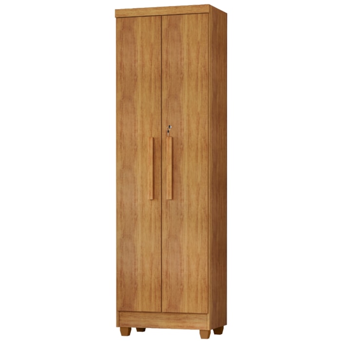 Armario Para Lavanderia Multiuso 2 Portas 188x55 cm Isabela Cedro RUDK