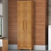 Armario Para Lavanderia Multiuso 2 Portas 188x55 cm Isabela Cedro RUDK