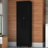 Armario Para Lavanderia Multiuso 2 Portas 188x55 cm Isabela Preto RUDK