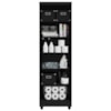 Armario Para Lavanderia Multiuso 2 Portas 188x55 cm Isabela Preto RUDK