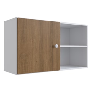 Armario Suspenso Compacto 90cm Branco Mel PRODDY Armario Suspenso Compacto 90cm Branco Mel PRODDY