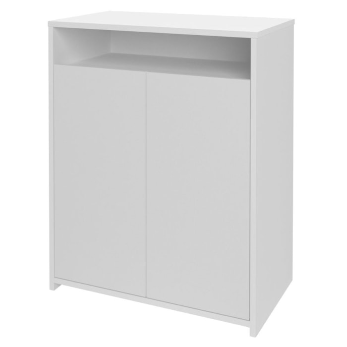 Balcao 2 Portas Com Nicho 60 cm Branco Artany