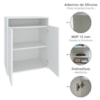 Balcao 2 Portas Com Nicho 60 cm Branco Artany