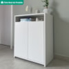 Balcao 2 Portas Com Nicho 60 cm Branco Artany