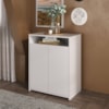 Balcao 2 Portas Com Nicho 60 cm Branco Artany