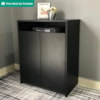 Balcao 2 Portas Com Nicho 60 cm Preto Artany