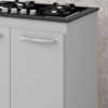 Balcao 75 cm Com Tampo Para Cooktop 4 Bocas 9250 Branco Mobbs