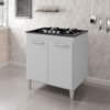 Balcao 75 cm Com Tampo Para Cooktop 4 Bocas 9250 Branco Mobbs