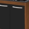 Balcao 75 cm Com Tampo Para Cooktop 4 Bocas 9250 Savana Preto Mobbs