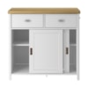 Balcao Aparador Buffet 2 Portas 85 cm BA145 Branco Dtall