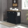 Balcao Aparador Buffet 2 Portas 85 cm BA145 Preto Dtall