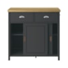 Balcao Aparador Buffet 2 Portas 85 cm BA145 Preto Dtall