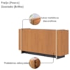 Balcao Buffet 160 cm Copacabana Dourado Freijo Colibri