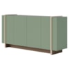 Balcao Buffet 160 cm Copacabana Dourado Hortela Amendoa Colibri