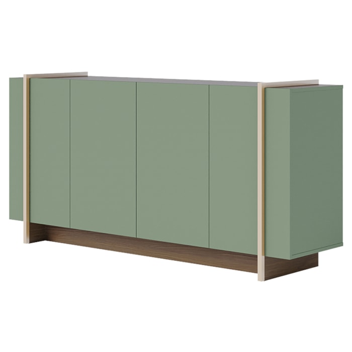 Balcao Buffet 160 cm Copacabana Dourado Hortela Amendoa Colibri