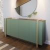 Balcao Buffet 160 cm Copacabana Dourado Hortela Amendoa Colibri