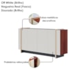 Balcao Buffet 160 cm Copacabana Dourado Off White Nogueira Real Colibri