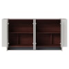 Balcao Buffet 160 cm Copacabana Dourado Off White Nogueira Real Colibri