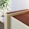 Balcao Buffet 160 cm Copacabana Dourado Off White Nogueira Real Colibri