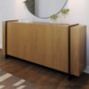Balcao Buffet 160 cm Copacabana Preto Freijo Colibri