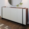 Balcao Buffet 160 cm Copacabana Preto Off White Nogueira Real Colibri