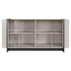 Balcao Buffet 160 cm Copacabana Preto Off White Nogueira Real Colibri
