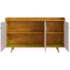 Balcão Buffet 3 Portas Quartzo 135 cm Cinamomo Off White BECHARA