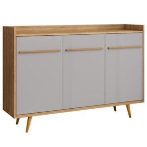 Balcão Buffet 3 Portas Quartzo 135 cm Naturalle Off White BECHARA