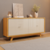Balcao Buffet 4 Portas 180 cm Soleil Cedro Off White DJ MOVEIS