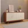 Balcao Buffet 4 Portas 180 cm Soleil Freijo Off White DJ MOVEIS