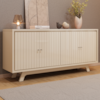 Balcao Buffet 4 Portas 180 cm Soleil Off White DJ MOVEIS