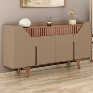 Balcão Buffet 4 Portas Danubio 180 cm Fendi Freijo BECHARA
